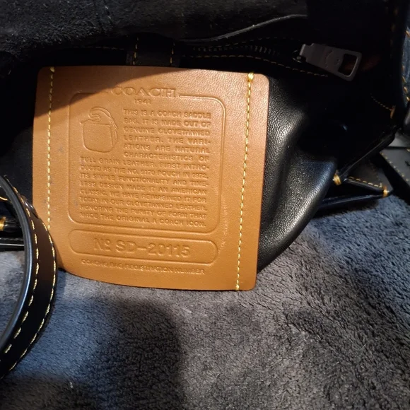 Coach Suede 23 Varsity Stripe Patchwork Crossbody Bag Shoulder Bag - Picture 13 of 17